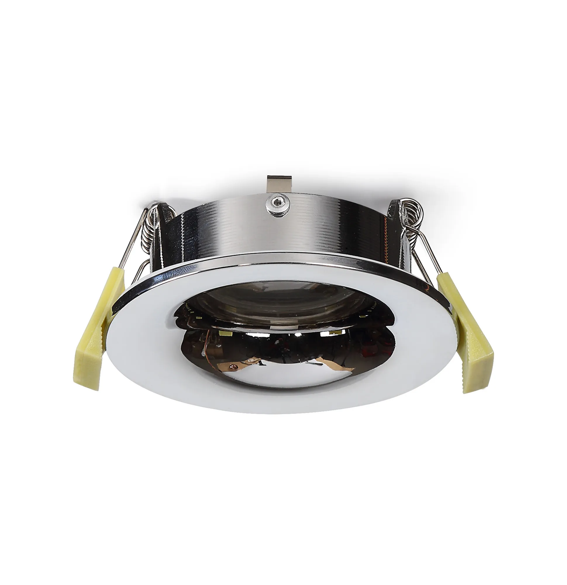 Bruve GU10 Recessed Round Polished Chrome IP65 Downlighter, Cut-Out 68mm DX200402  Dlux Bruve IP65